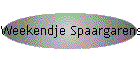 Weekendje Spaargarens.